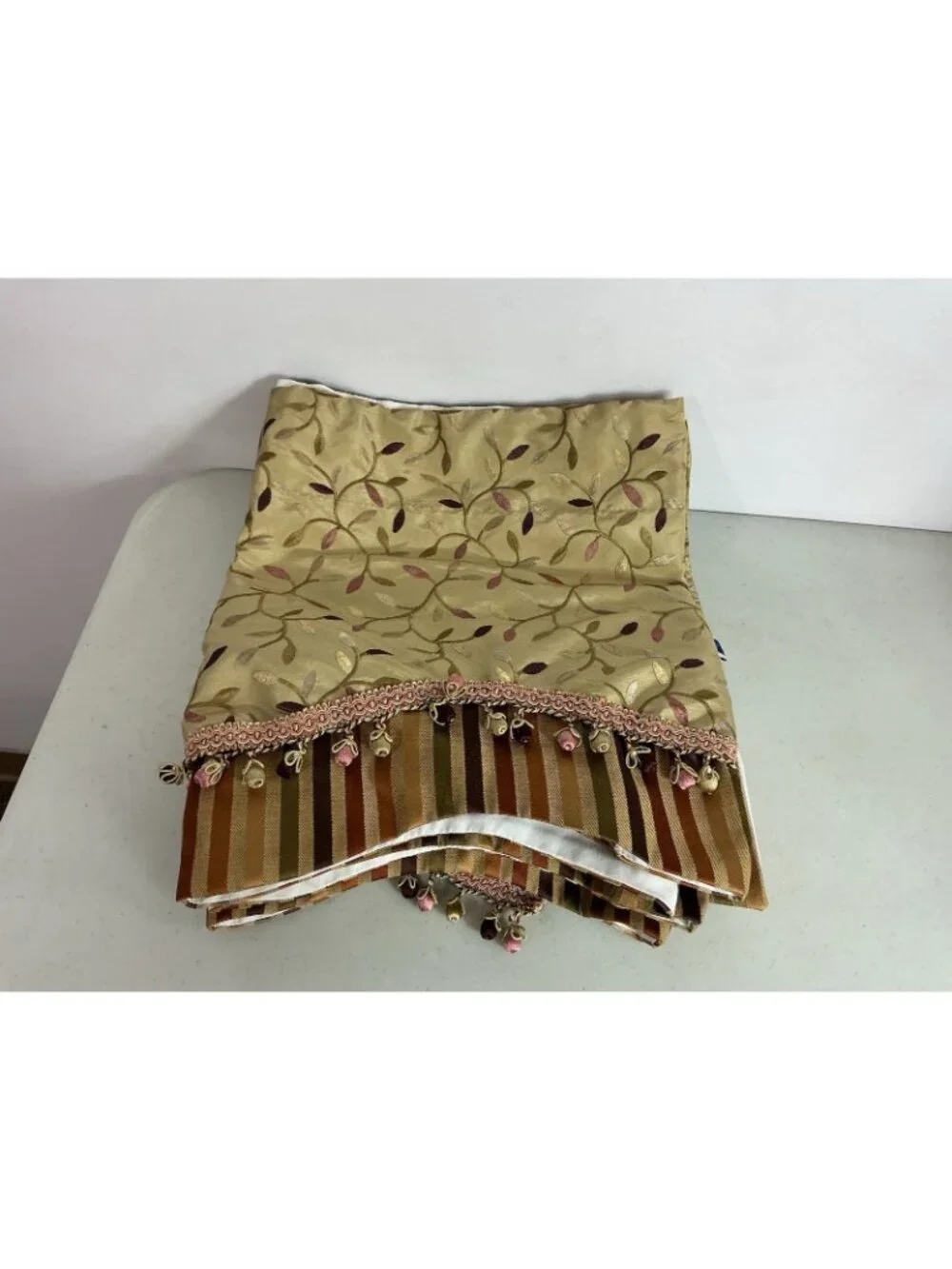 RLF Silk Valance French Floral Style Set of 4